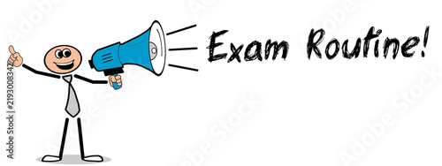 Obraz na płótnie Exam Routine 