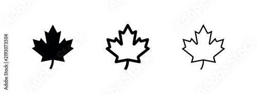 Foto Canadian Maple Leaf Icons