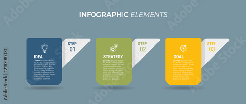 Business infographic template design icons 4 options or steps