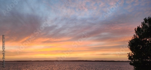 Sonnenuntergang über der Flensburger Förde