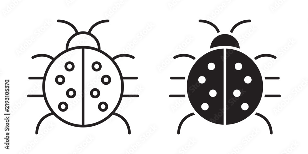 Fototapeta premium Ladybug icon