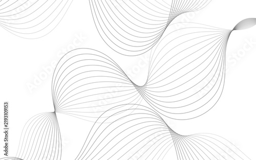 Abstract background with flowing grey lines forming elegant wave patterns for modern graphic design and minimalist art projects.