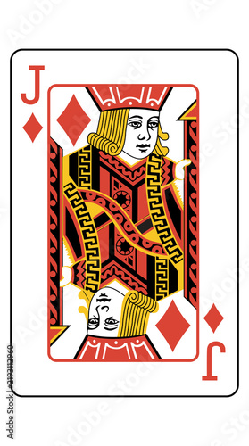 Jack of Diamonds Playing Card