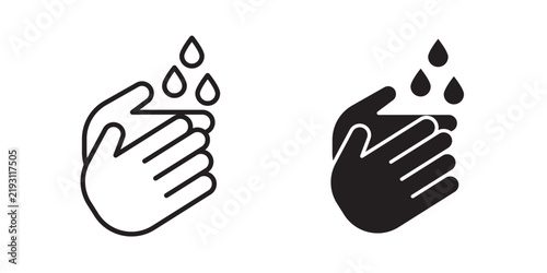 Wash hands icon