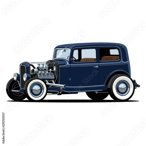 Classic Hot Rod Car - Vintage Automotive Style