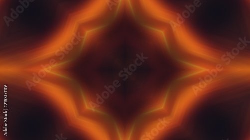 Foto Abstract orange and dark symmetric pattern background design for modern backdrop layout