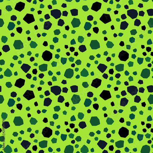 Abstract Terrazzo Pattern in Lime Green