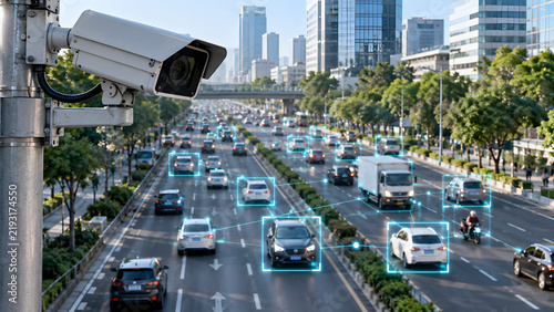 AI-assisted traffic monitoring with roadside surveillance camera