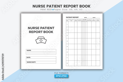 Minimalist Nurse Patient Organizer Kit with Observation Charts and Daily Checklists.