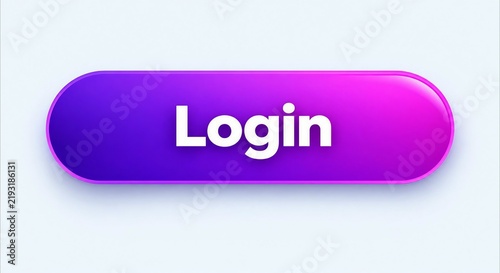 Modern purple login button with glossy effect