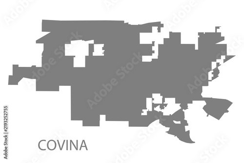 Covina City Map, California, USA