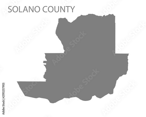 Solano County Map, California, USA