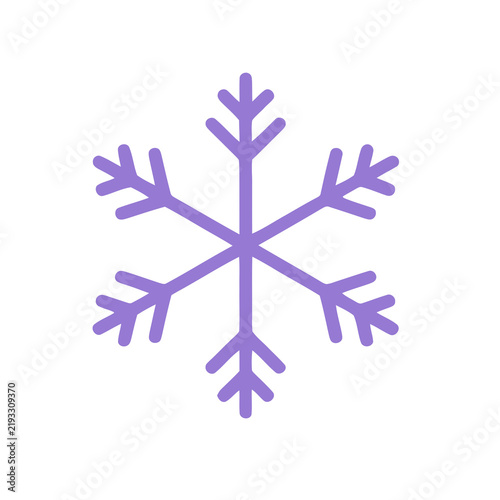 Purple snowflake icon