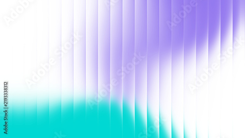 Purple and cyan ribbed glass gradient texture background with abstract vertical fluted lines