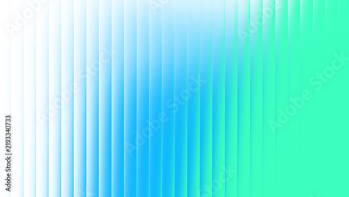 3D ribbed glass gradient texture background in blue green and white