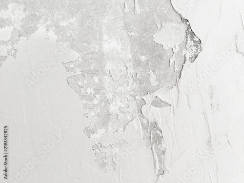 Obraz na płótnie Peeling White Paint on Wall Texture
