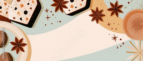 Sweetly indulgent scene: sparkling cinnamon stars