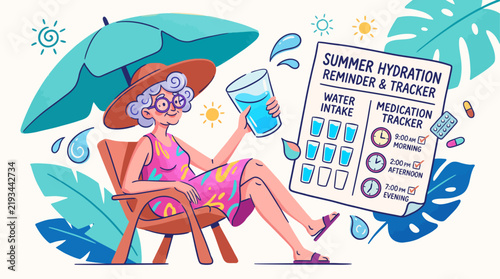 Summer vector