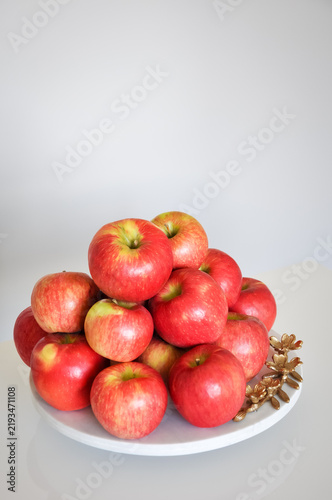 Red apples on the table