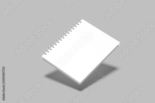 Obraz na plátně A5 Spiral Notebook Blank Mockup