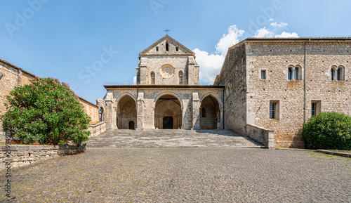 Cuadro en lienzo The marvelous Casamari Abbey near the city of Veroli, in the province of Frosinone, Lazio, italy