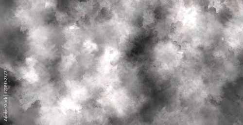 Monochrome smoke cloud overlay background, dark gray mist fog texture
