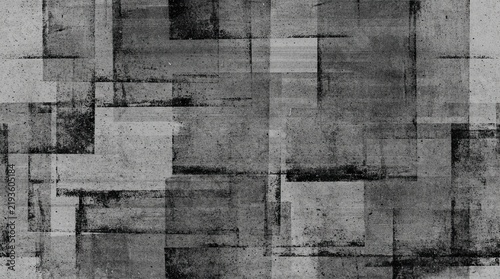 Abstract grunge background with overlapping rectangular shapes and distressed texture
