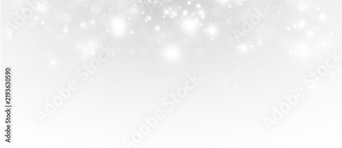 Bild auf Leinwand 背景透過で使いやすい光の粒子が舞うキラキラ素材。白い光のボケ味が美しい幻想的なデザイン。合成や加工に便利なPNG形式の画像。イベントやクリスマスの装飾に最適