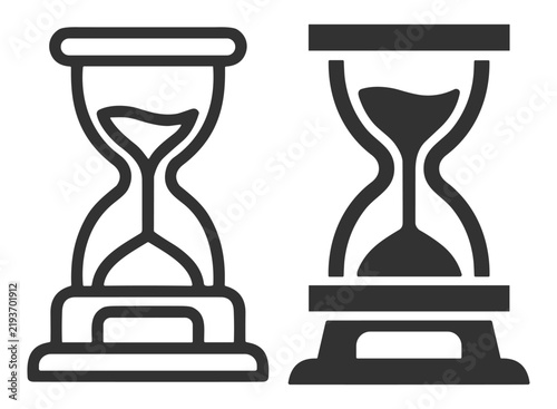 Hourglass Timer Icons for Time Management