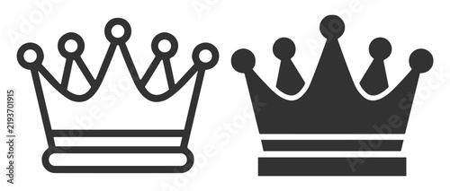Royal Crown Icon Set for Design Projects