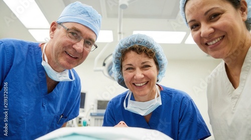 Joyful Surgical Team Collaboration In An Operating Room Setting