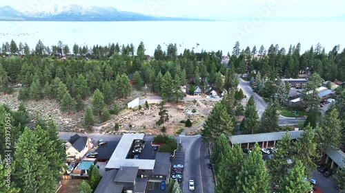 Lake Tahoe, California, from a UAV Drone looking at