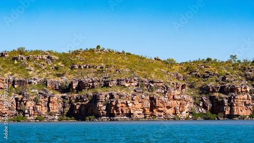 Kimberley coast australia orange cliffs ancient iron sandstone monuments tectonic old impressive black unique geology