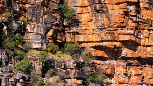 Kimberley coast australia orange cliffs ancient iron sandstone monuments tectonic old impressive black unique geology