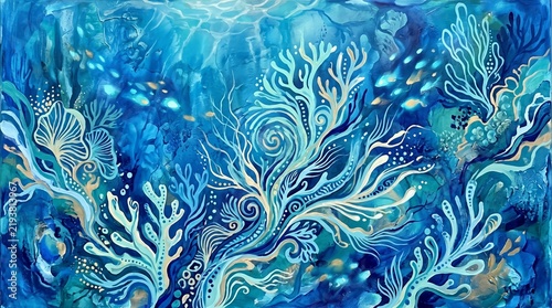 Ocean Coral Painting