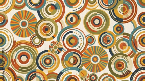 Retro geometric circles