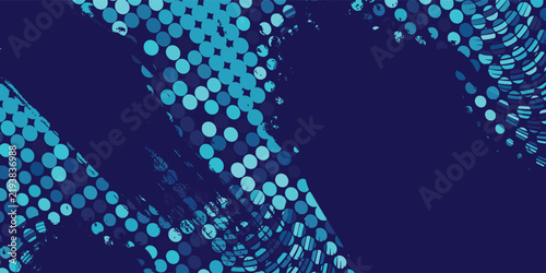 Abstract halftone wave design. Abstract halftone dot wave pattern background modern geometric gradient particle texture design.