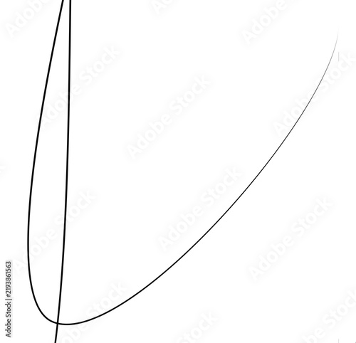 Obraz na płótnie Mathematical parabola graph illustrating quadratic function on white grid background