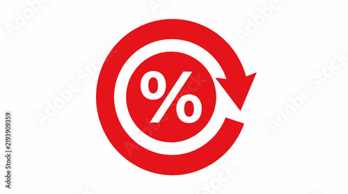 Discount Symbol with Recycling Arrow