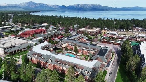 Lake Tahoe, California, from a UAV Drone looking at
