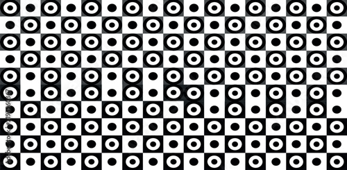 Fotografie Dots, dotted, polkadots rectangular seamless pattern