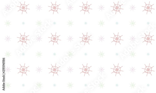 Abstract Floral Pattern with Subtle Geometric Elements.