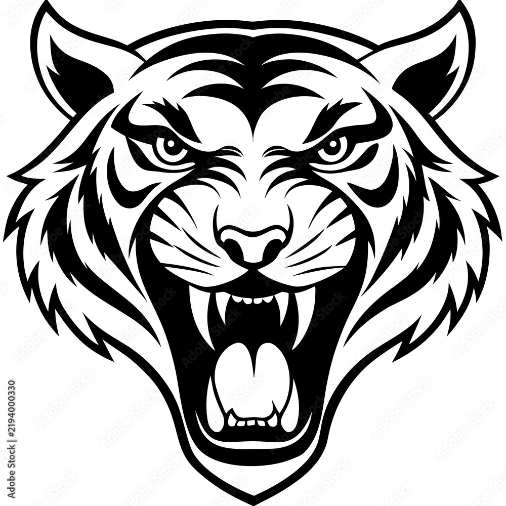 Fototapeta premium lion head vector