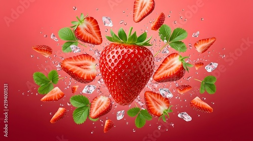 Fresh Fruit, Vibrant Background, Food Photography, Creative Display