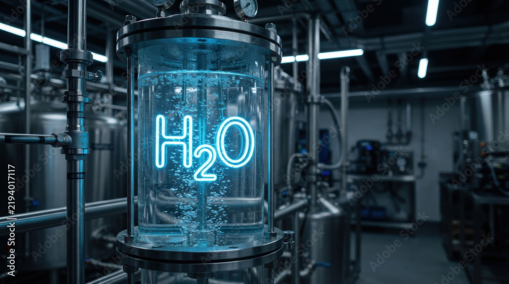 Fototapeta premium Clean water technologies modern industrial laboratory support sustainable treatment research and efficient resource management for future