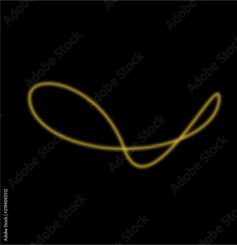 Sparkling gold colored necklace on a dark background.