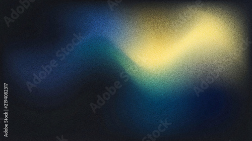 Abstract grainy noise background with vintage texture in blue and yellow tones