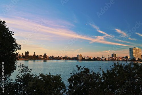 Tranquil Lake and Oakland Cityscape 5
