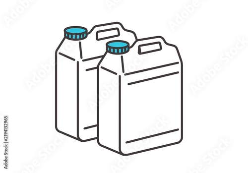 ポリタンクのベクターイラスト