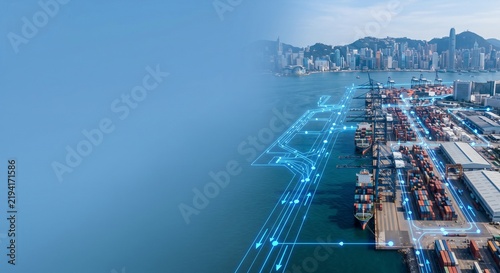 Smart Container Port Operations Integrated with Digital Twin Network for Maritime Logistics and Fleet Optimization